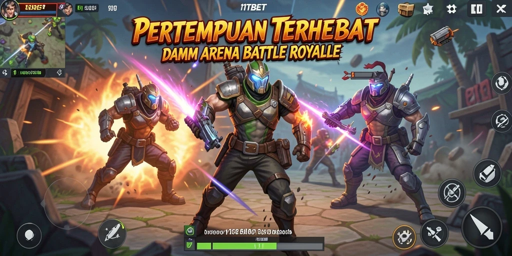 Gameplay seru 11TBET dalam pertempuran Battle Royale.