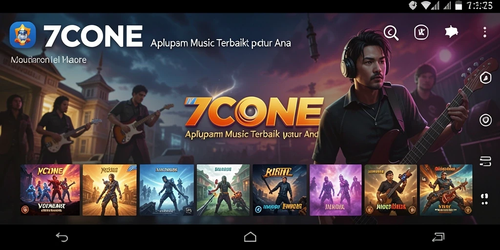 Tampilan menarik dari gameplay 7CONE yang memanjakan telinga.