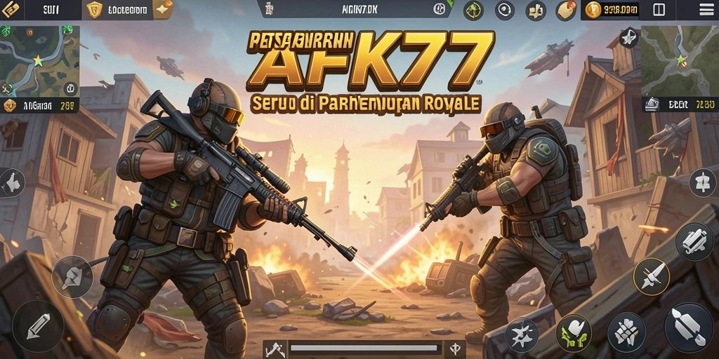 Tampilan dinamis pertempuran di AFK77 dengan grafis yang memukau.