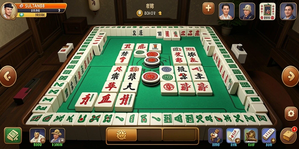 Tampilan gameplay SULTAN88 dengan desain menarik dan tantangan Mahjong.